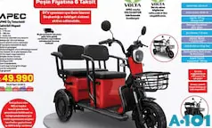 VOLTA APEC APM5 ÜÇ TEKERLEKLİ ELEKTRİKLİ MOPED VOLTA APEC APM5 ÜÇ TEKERLEKLİ ELEKTRİKLİ MOPED